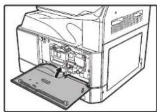 SHARP AR-6023N - Ön kapağı kapatın. - 1