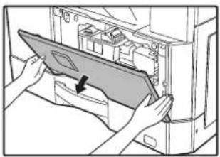 SHARP AR-6023N - Ön kapağın her iki ucuna yavaşça bastırarak kapağı açın. - 1