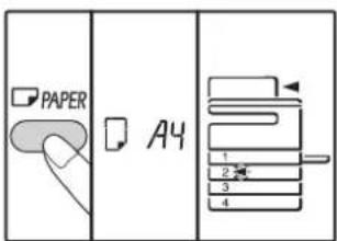 SHARP AR-6023N - Seçilen kaðyt boyutunu ayarlamak için [KAĞIT] tuşunu 5 saniyeden uzun bir süre basylý tutun. - 1