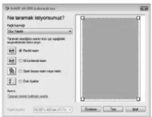 SHARP AR-6023N - Kağıt kaynağınlı ve resim tipini seçin ve "Önizleme" tuşunu tıklatın. - 1