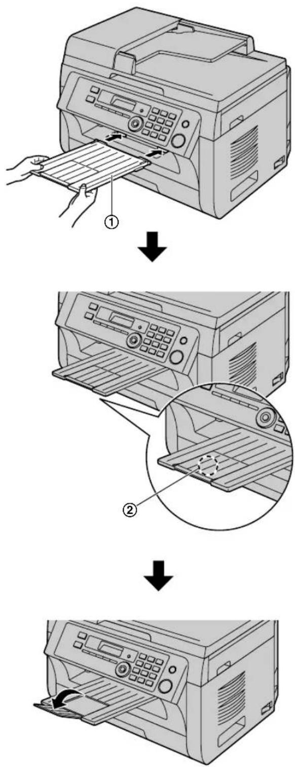 PANASONIC KX-MB2030TKW - Çıktı tablası - 1