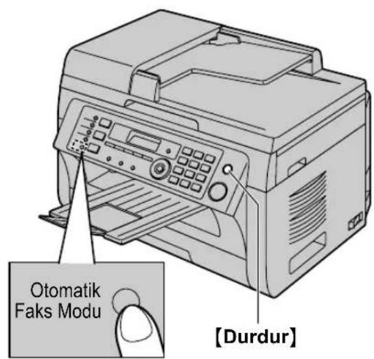 Otomatik Faks Modu [Durdur]