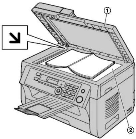 PANASONIC KX-MB2030TKW - Tarayıcı camını kullanma - 1