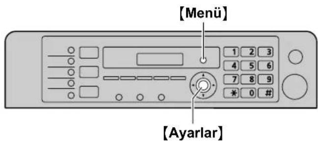 [Menu] 1 2 3 4 5 6 7 8 9 * 0 # [Ayarlar]