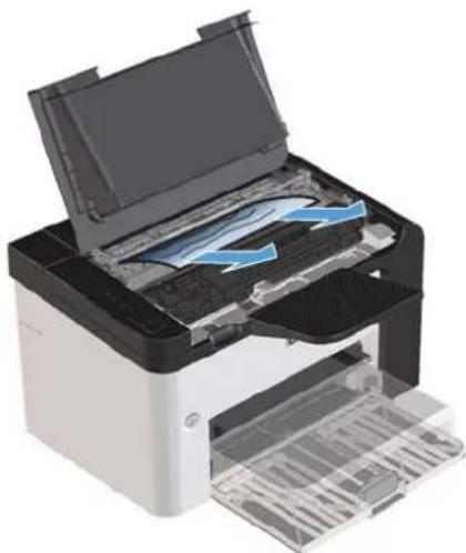 HP LaserJet Professional P1560 - Ürünün içindeki sıkışmaları temizleme - 3