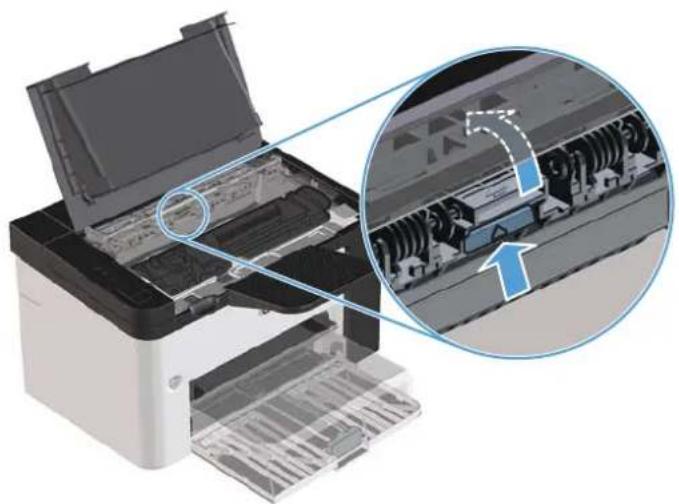 HP LaserJet Professional P1560 - Ürünün içindeki sıkışmaları temizleme - 4
