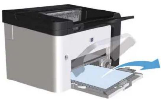 HP LaserJet Professional P1560 - Giriş tepsilerinden sıkışmaları temizleme - 4