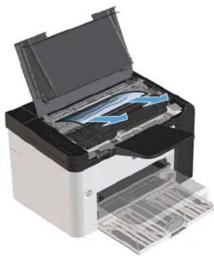 HP LaserJet Professional P1560 - Çıkış alanlarından sıkışmaları giderme - 3