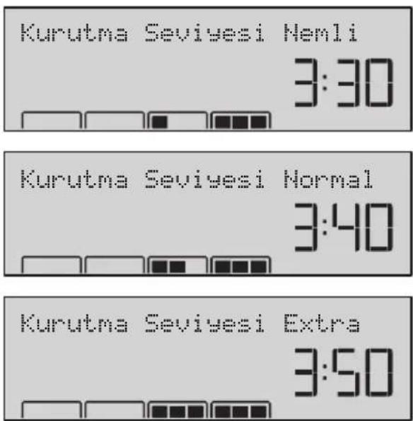 Arçelik 3887 - Kuruluk derecesi ayar seçimi - 2