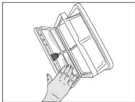 BEKO D 86 HP - Filtre çekmecesinin temizlenmesi - 6