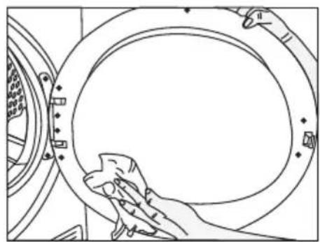 BEKO D 70 HP - Lif Filtresi / Yükleme Kapağı İç Yüzeyi Temizliği - 3