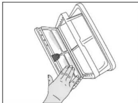 BEKO D 70 HP - Filtre çekmecesinin temizlenmesi - 6
