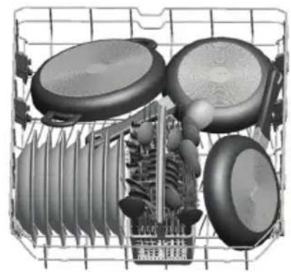 Regal Dish XL 612 S - Alternatif Sepet Yerleşimleri Alt Sepet - 1
