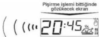Termikel 13100-01 WDZS - Pişirme süresini değiştirmek için: - 2