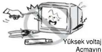 Yüksek voltaj Açmayın