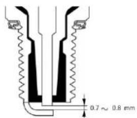 0.7 ~ 0.8 mm