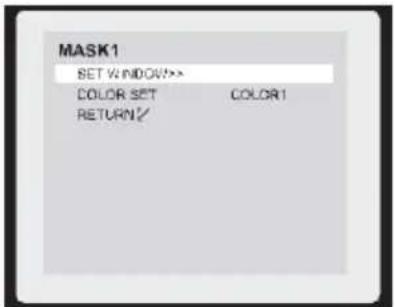 MASK1 SET WINDOW>> COLOR SET COLOR1 RETURN/