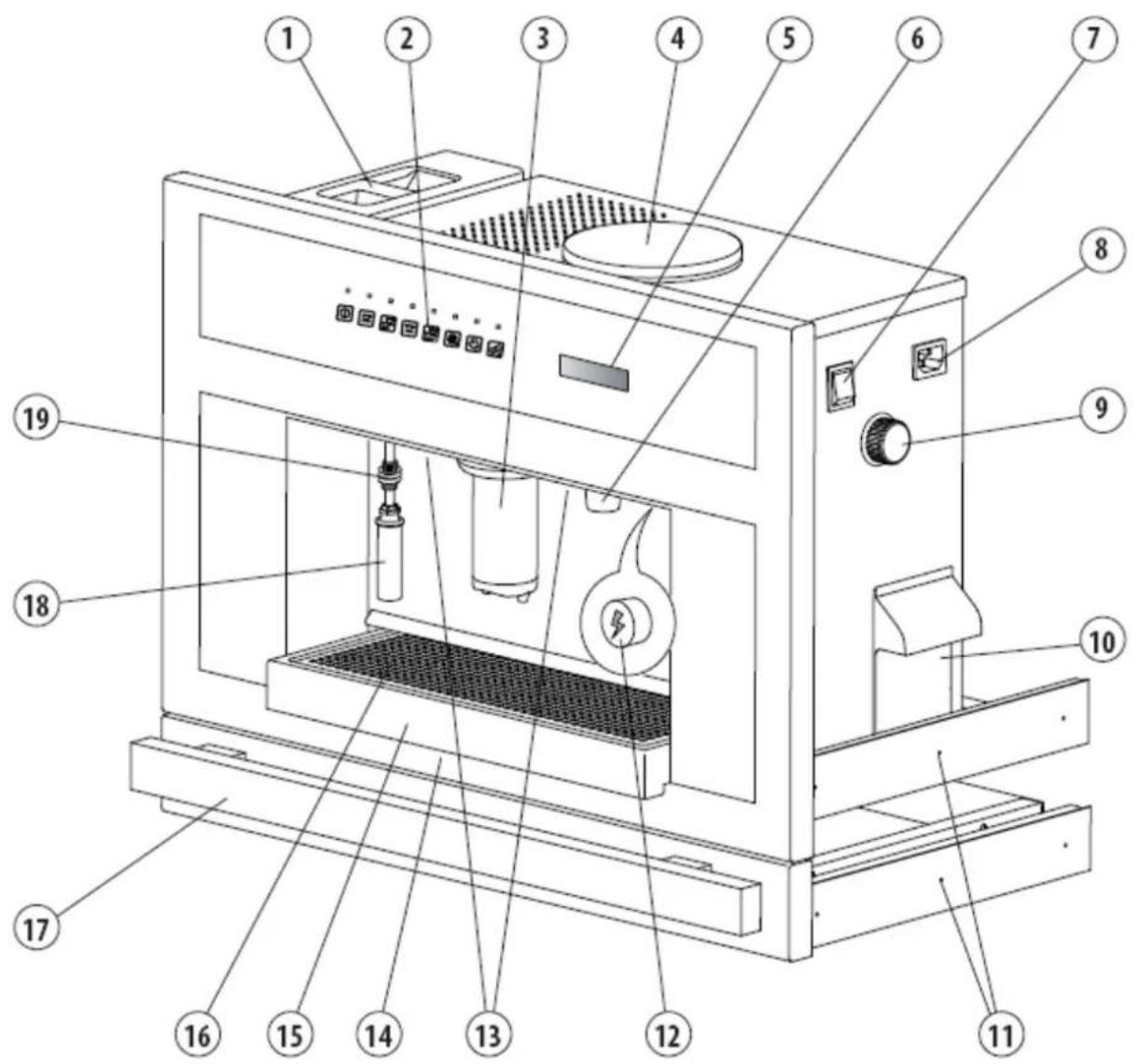 FRANKE FCM 380 CS FA XS - Makinenin tanımı - 1