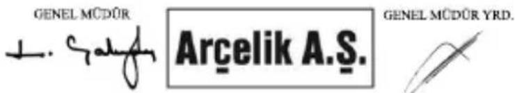 Arçelik K 8506 T - Üretici veya İthalatçı Firmanın: - 1