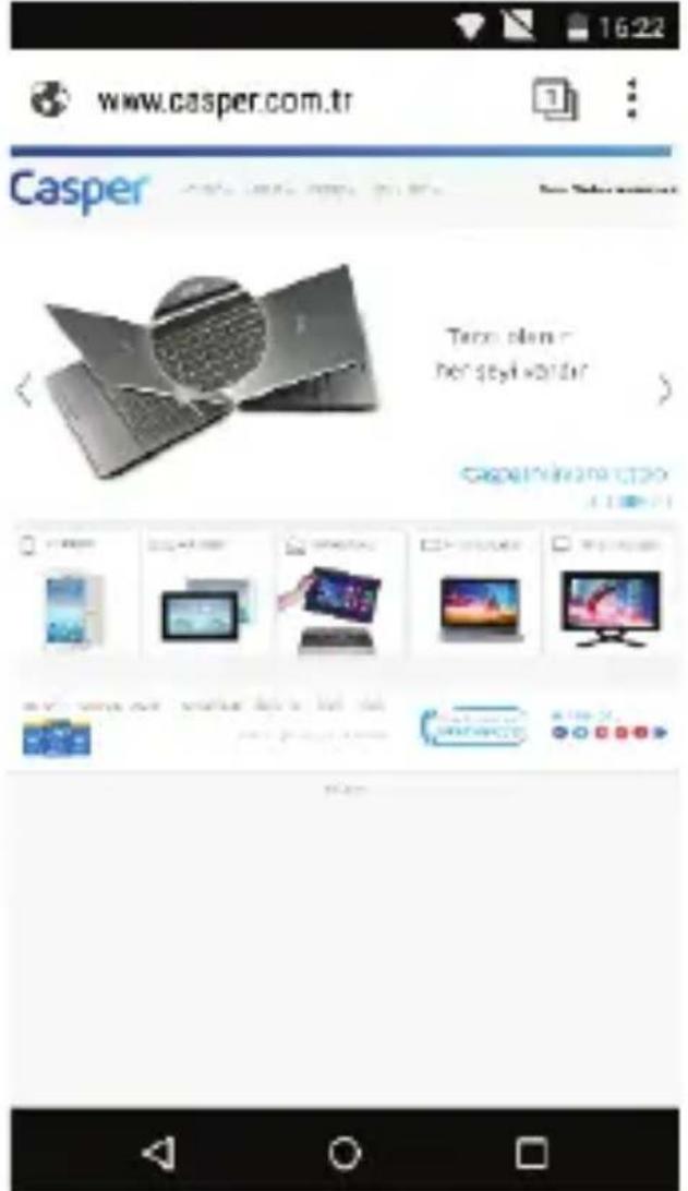 Casper Via V9 - Web'de Gezinme - 1