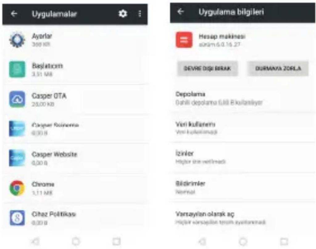 Casper Via P1 - Uygulama Yönetimi - 1