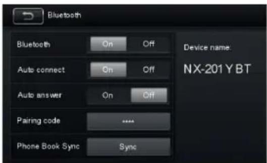 Navitech NX-201Y - Bluetooth Ayarlarını Yapma - 1
