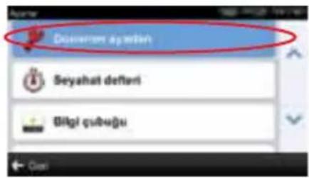Dusserer ayırları Seyahat defleri Bilgi çubuğu