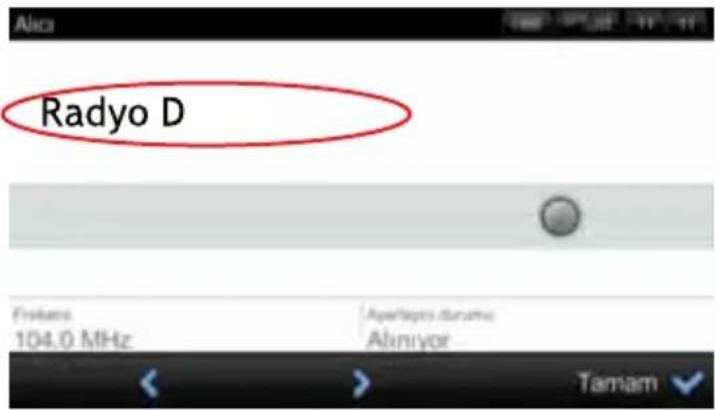 Radyo D Fridens: 104.0 MHz Aperiagro durumu: Alinyor Tamam