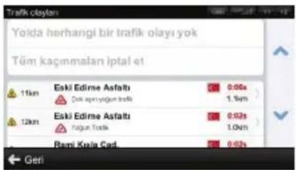 Yoida herhangi bir trafik olayı yok Tüm kaçınmalan iptal et 11km Eski Edime Asfaltı Dok aspınyalgun trafik 12km Eski Edime Asfaltı Fatgun Trafik Rampi Kuala Cad 0.06s 1.5m 0.92s 1.04m 0.92s Geti