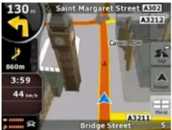 130 m Saint Margaret Street A302 860m 3:59 44 km/h A3212 Canon Row Bridge Street 5