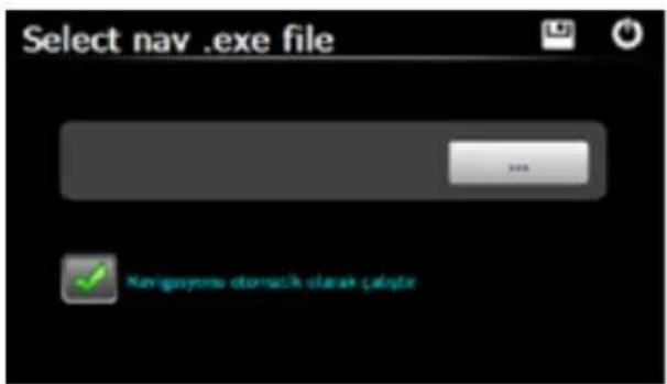 Select nav .exe file Navigayons otomash cloak çahyle