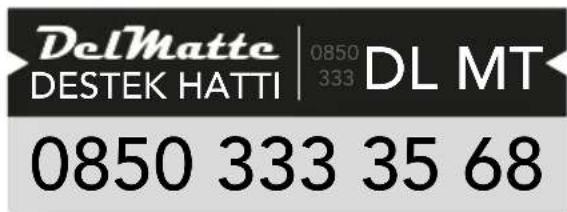 DelMatte 0850 DL MT DESTEK HATTI 333 0850 333 35 68