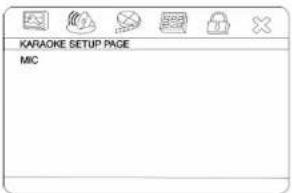 KARAOKE SETUP PAGE MIC
