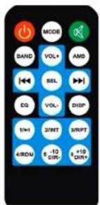 MODE BAND VOL+ AMG SEL EQ VOL- DISP 1/1 3/INT 3/RPT 4/RDU 5 -10 DIR- +10 DIR+