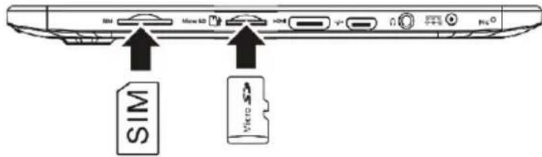 Casper CTA-E10-16A-3G - 9-1 SIM ve Micro SD Kartın Takılması(Opsiyonel) - 1