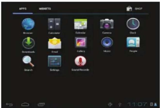 Casper CTA-E07-10Z - 5-3 APPS (Uygulamalar) Menüsü - 1