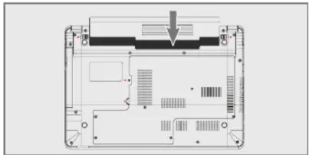 GRUNDIG GNB 1562 A1 i3 - Batarya takımını yerine takmak için: - 1