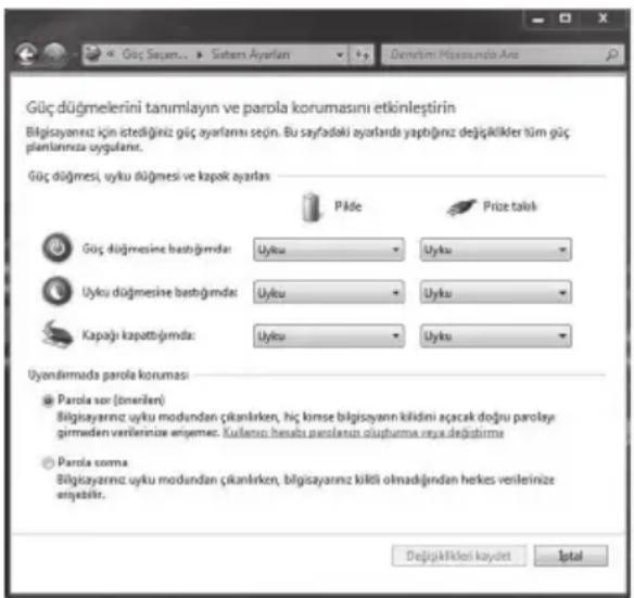 GRUNDIG GNB 1562 A1 i3 - Güç Yönetimi Modları - 1
