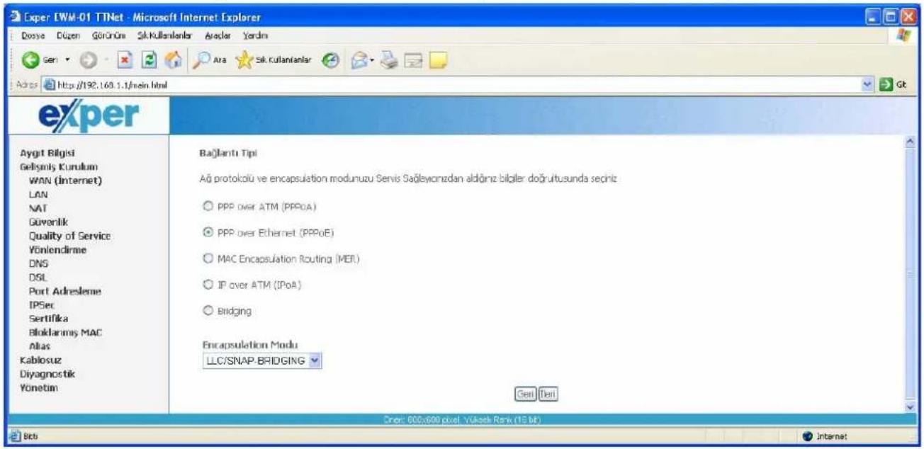 Exper EWM-01 - PPPoE Modem Kurulumu - 3