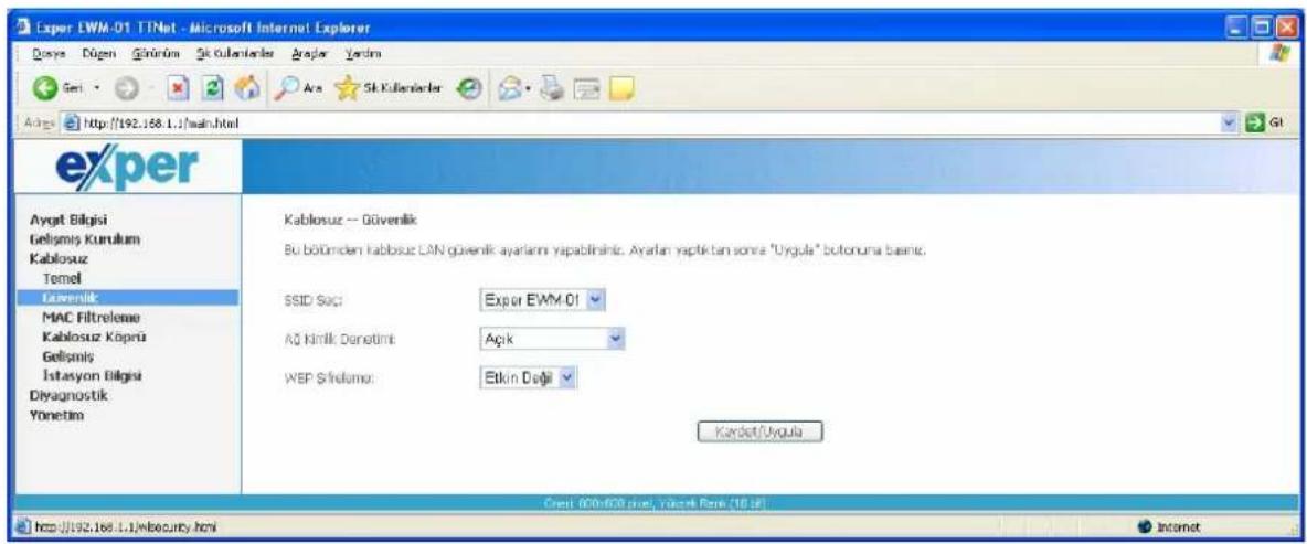 Exper EWM-01 - Kablosuz Ağ Ayarları - 3