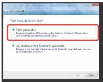 Yerel veya ag yazics seçin • Yerel veya elke Biririnyi veju veju USB yuzics yukuh kultam (Windows USB yuzics, yuzic vukuh kultam ortemil muzi yuzic) • Ag kabloniz veju Bluetooth yuzics elke Birigirmansı aşla bilgulander je la Bluetooth veya kabloniz veju man aşla bilgulander emm sun.