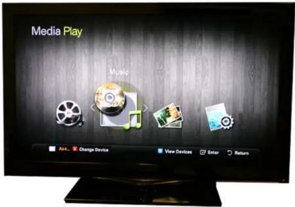Media Play Music Ask... Change Device View Devices Enter Return