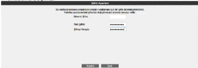 Sifire Ayarler Ibi servizi kullasao ayarlerin-erjemi-ıxtıllaması için bir şirre tanımkıyaabilişiriz. Fabrika ayarlerinəskil pheretid dolp-primeriz enorme tevinye colir. Mavret Sifire: Yen Şifire: ******** Şifirei Onayic: ******** Kaydir İçalı