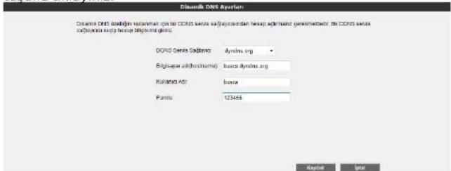 AirTies Air 5650 - DDNS Ayarları - 2