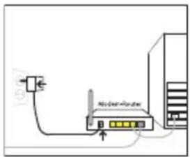 BELKIN F5D7632tu4A - Adım 1B: Var olan bir Modem veya Modem Yönlendiricinin Değiştirilmesi - 1