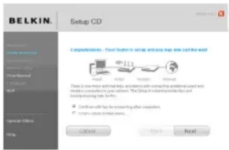 BELKIN F5D7632tu4A - Adım 2: Yönlendiricinin Kurulması – Kurulum Yardımcısı Yazılımının Çalıştırılması - 2