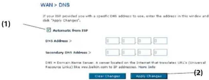 BELKIN F5D7632tu4A - DDNS (Dinamik DNS) kullanımı - 1