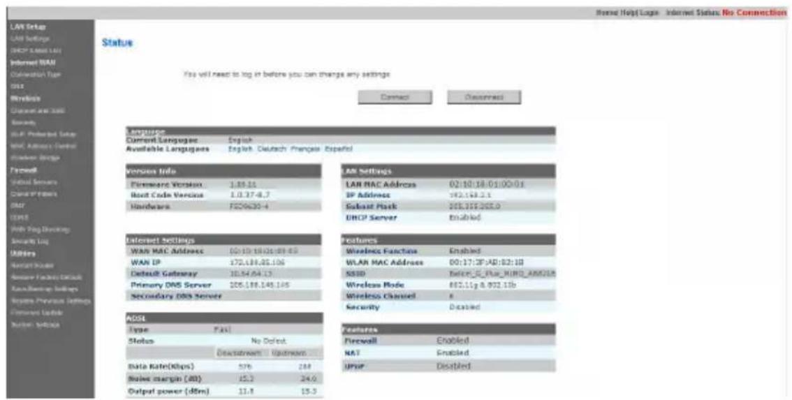 BELKIN F5D7632tu4A - Web Tabanlı Yöneticinin Kullanımı - 1