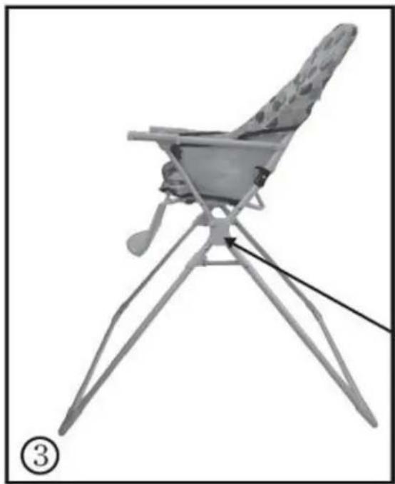 Kraft Basic Mama 2500 - Katlı Haldeki Mama Sandalyesinin Açılması: - 2