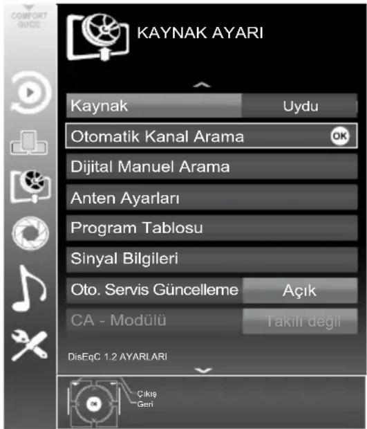 Arçelik A32-LEG-5B - Analog kanalların otomatik olarak ayarlanması - 1